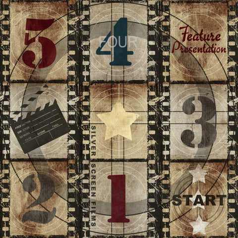 Feature Presentation Countdown Black Ornate Wood Framed Art Print with Double Matting by Taylor, Evangeline