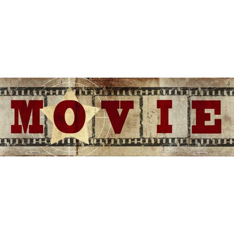 Movie Star White Modern Wood Framed Art Print by Taylor, Evangeline