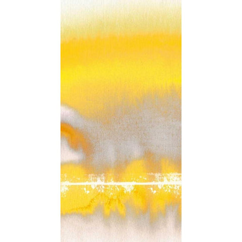 Tranquil Yellow 1 Black Modern Wood Framed Art Print by Taylor, Evangeline