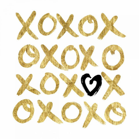 Hugs N Kisses! White Modern Wood Framed Art Print with Double Matting by Taylor, Evangeline