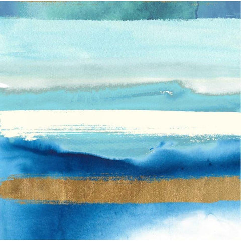 Sea and Air 2 Black Modern Wood Framed Art Print with Double Matting by Taylor, Evangeline