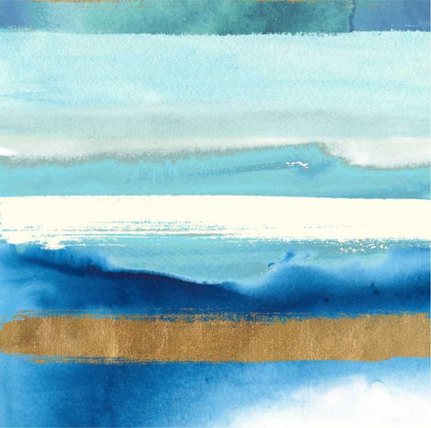 Sea and Air 2 White Modern Wood Framed Art Print with Double Matting by Taylor, Evangeline