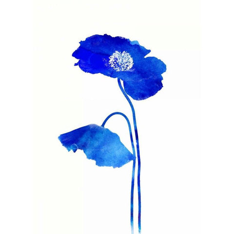 Grow Indigo Black Modern Wood Framed Art Print by Taylor, Evangeline
