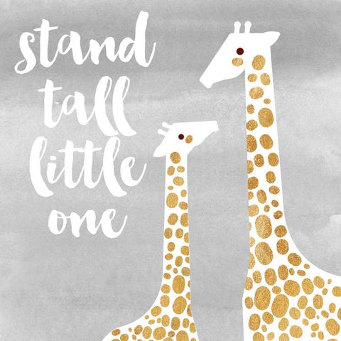 Stand Tall Black Modern Wood Framed Art Print by Taylor, Evangeline