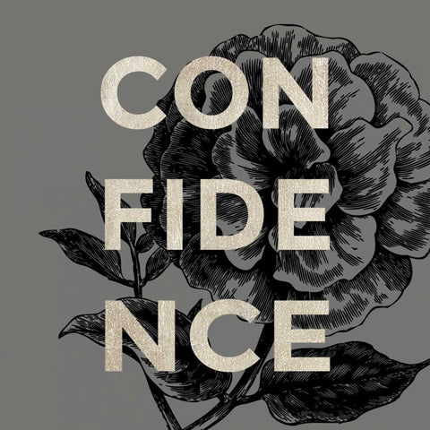 Confidence White Modern Wood Framed Art Print with Double Matting by Taylor, Evangeline