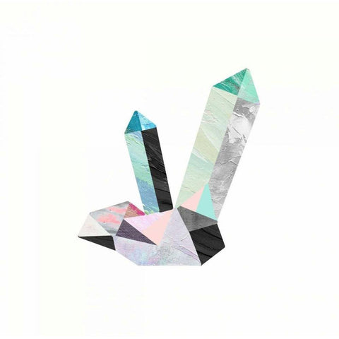 Crystalize 2 Black Modern Wood Framed Art Print with Double Matting by Taylor, Evangeline