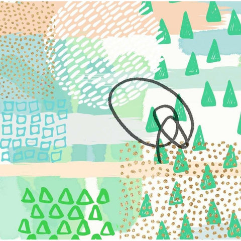 SwirlÃ©e 1 White Modern Wood Framed Art Print by Taylor, Evangeline