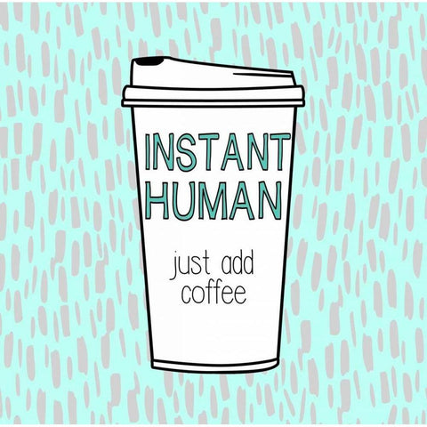 Instant Human Black Modern Wood Framed Art Print with Double Matting by Taylor, Evangeline