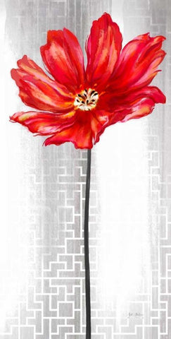 Metropolitan Bloom Black Ornate Wood Framed Art Print with Double Matting by Art Atelier Alliance