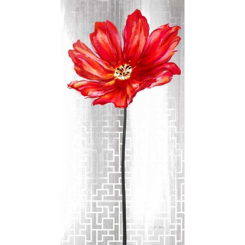 Metropolitan Bloom Black Modern Wood Framed Art Print by Art Atelier Alliance