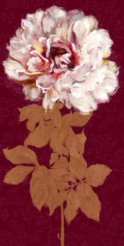 Blushing Peony Spice 2 Black Ornate Wood Framed Art Print with Double Matting by Art Atelier Alliance