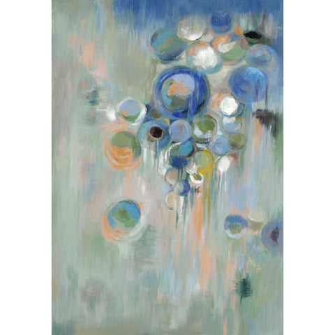 Circles Gold Ornate Wood Framed Art Print with Double Matting by Art Atelier Alliance