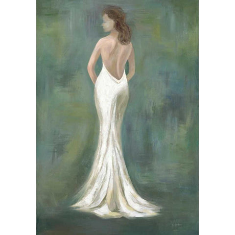 White Gown Gold Ornate Wood Framed Art Print with Double Matting by Art Atelier Alliance