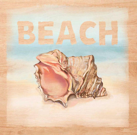 Natural Ocean Beach White Modern Wood Framed Art Print with Double Matting by Art Atelier Alliance