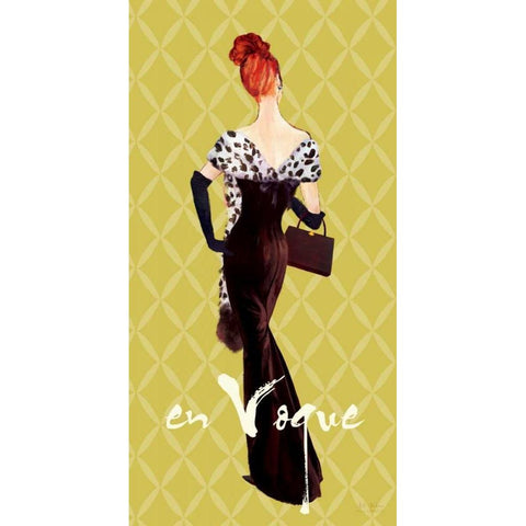 EnVogueFashionIllustration White Modern Wood Framed Art Print by Art Atelier Alliance