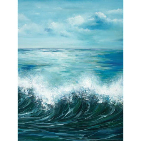 Coastal Wave 3 Gold Ornate Wood Framed Art Print with Double Matting by Art Atelier Alliance