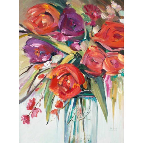 Mason Bloom 1 White Modern Wood Framed Art Print by Art Atelier Alliance