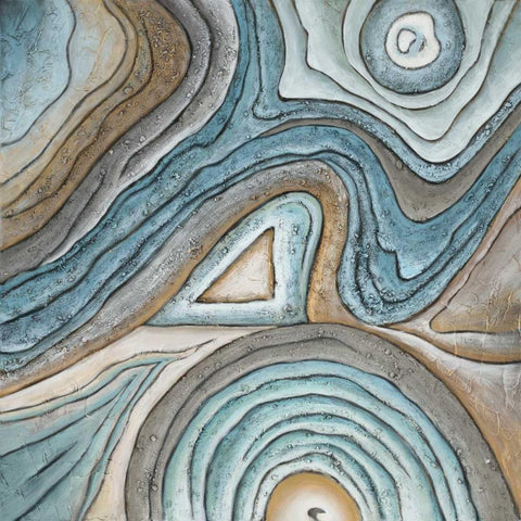 Sedimentary 2 Gold Ornate Wood Framed Art Print with Double Matting by Art Atelier Alliance