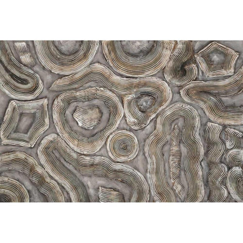 Malachite Gold Ornate Wood Framed Art Print with Double Matting by Art Atelier Alliance