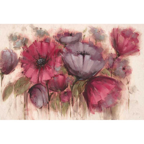 Garden Jaunts Panel Black Modern Wood Framed Art Print by Art Atelier Alliance