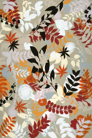 Leaves of Joy 1 Detail Black Ornate Wood Framed Art Print with Double Matting by Art Atelier Alliance