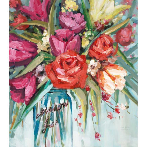 Mason Bloom 2 White Modern Wood Framed Art Print by Art Atelier Alliance