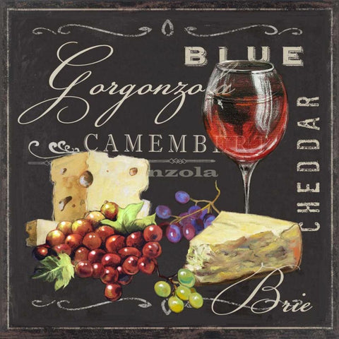 Fromagerie 1 Black Modern Wood Framed Art Print with Double Matting by Art Atelier Alliance