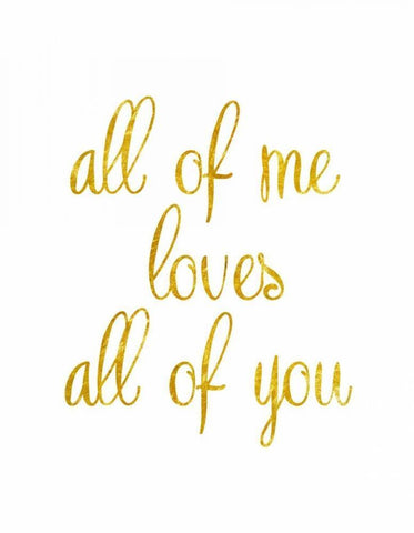 All of Me White Modern Wood Framed Art Print with Double Matting by Amori, Miyo