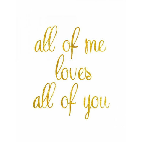 All of Me Gold Ornate Wood Framed Art Print with Double Matting by Amori, Miyo