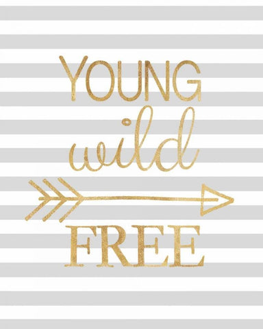 Young - Wild and Free Black Ornate Wood Framed Art Print with Double Matting by Amori, Miyo