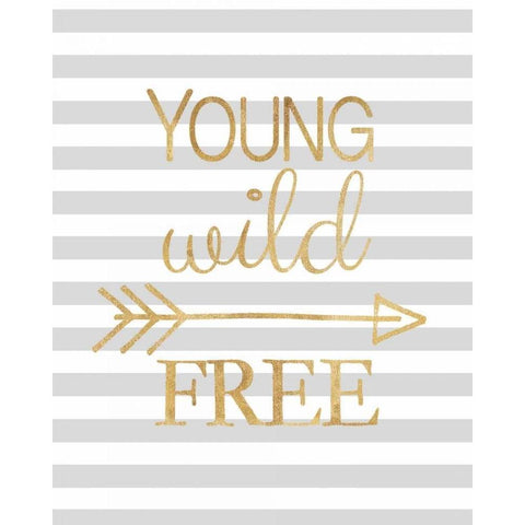 Young - Wild and Free White Modern Wood Framed Art Print by Amori, Miyo