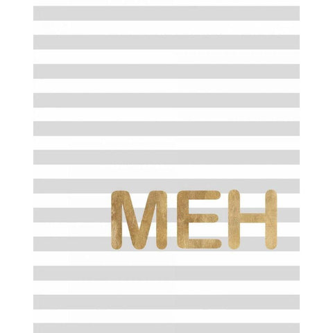 Meh Black Modern Wood Framed Art Print with Double Matting by Amori, Miyo