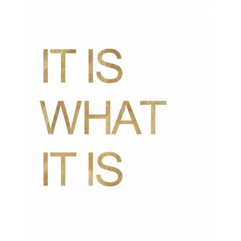 It is What it Is White Black Modern Wood Framed Art Print with Double Matting by Amori, Miyo