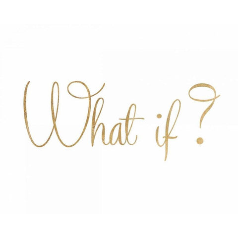 What If? Gold Ornate Wood Framed Art Print with Double Matting by Amori, Miyo