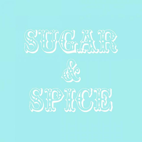 Sugar And Spice White Modern Wood Framed Art Print by Amori, Miyo