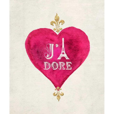 Romance Collection J adore Black Modern Wood Framed Art Print by Amori, Miyo