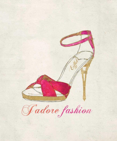 Romance Collection Fashion White Modern Wood Framed Art Print with Double Matting by Amori, Miyo