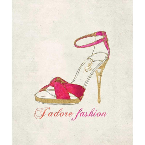 Romance Collection Fashion Gold Ornate Wood Framed Art Print with Double Matting by Amori, Miyo