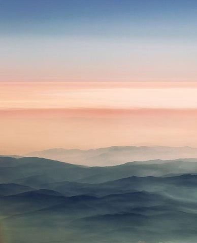 Between Earth and Sky 1 White Modern Wood Framed Art Print with Double Matting by Scott, Avery