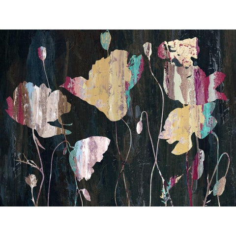 Marble Garden Black Modern Wood Framed Art Print by Jing, Jin