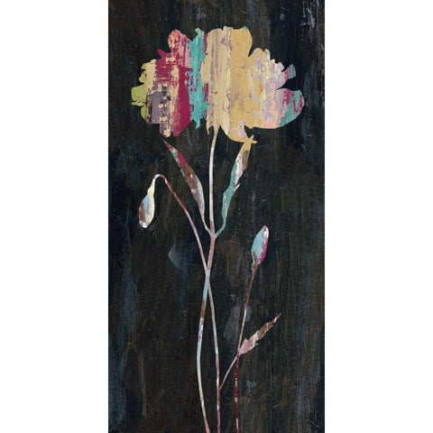 Marble Garden Flower 1 Gold Ornate Wood Framed Art Print with Double Matting by Jing, Jin