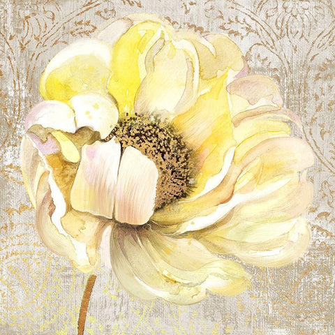 Enchanted Floral 1 White Modern Wood Framed Art Print by Jing, Jin