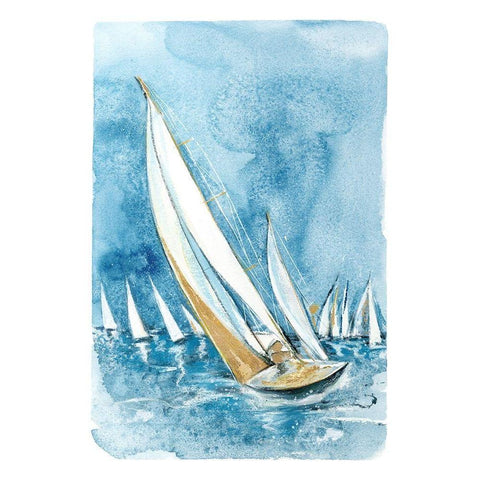 Wind Song Black Modern Wood Framed Art Print by Jing, Jin