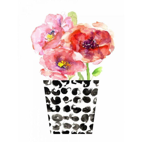 Black and White and Nice Black Modern Wood Framed Art Print by London, Dakota