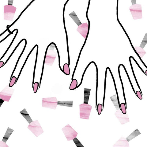 Polished Gold Ornate Wood Framed Art Print with Double Matting by S Studio