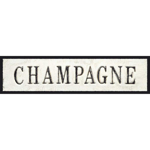 Champagne Black Modern Wood Framed Art Print with Double Matting by Fabiano, Marco