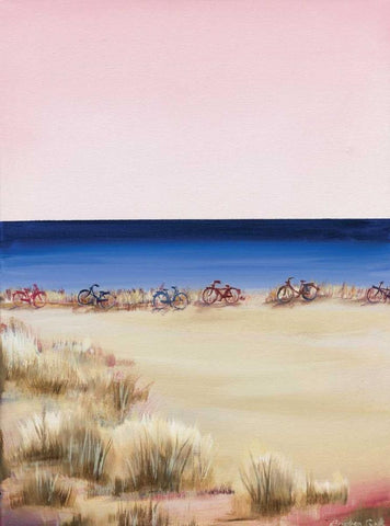 Blue Water Black Ornate Wood Framed Art Print with Double Matting by Cook, Andrea