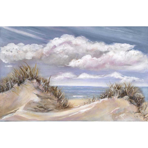 Dunes II White Modern Wood Framed Art Print by Eenhoorn, Alice