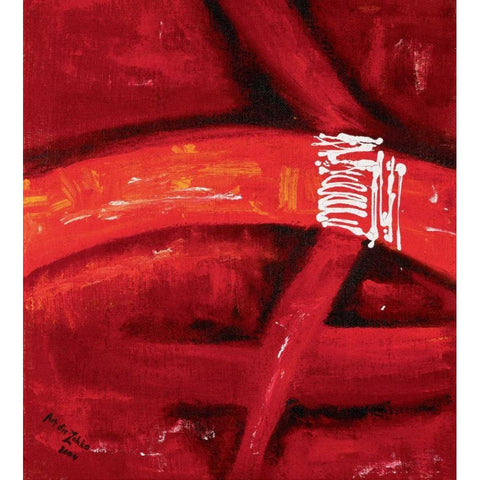 Connections White Modern Wood Framed Art Print by die Zakko, Art