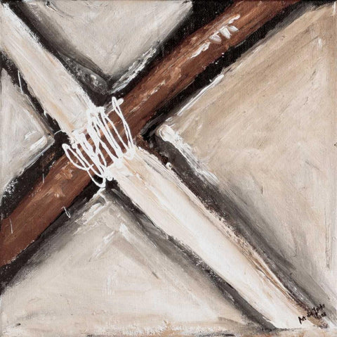 Crossing Band II Black Ornate Wood Framed Art Print with Double Matting by die Zakko, Art